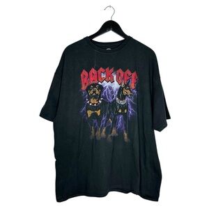 DOM Back Off Graphic Dog Tee Black Mens Unisex Size 3XL Rottweiler Street Style